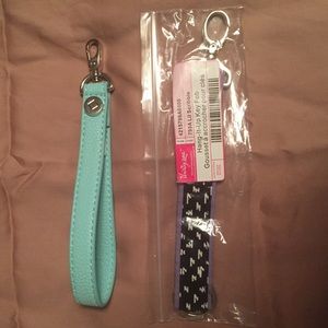 Thirty-one wristlet strap and hang it up key fob